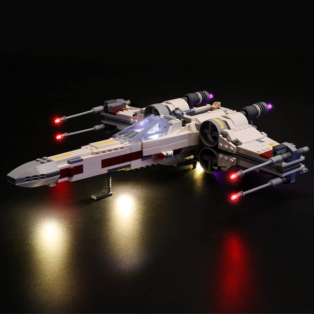 GEAMENT LED Light Kit Compatible with LEGO X-Wing Starfighter - Lighting Set for Star Wars 75218 Model (Building Set Not Included)