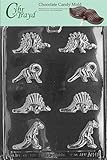 Cybrtrayd Life of the Party A060 Bite Size Dinosaurs Chocolate Candy Mold in Sealed Protective Poly Bag Imprinted with Copyrighted Cybrtrayd Molding Instructions