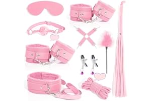 10 Piece Leather Kit, Multifunctional Hand, Foot and Foot Exercise Belt, Sex Accessory Device, Portable Fitness, Couple Gift 
