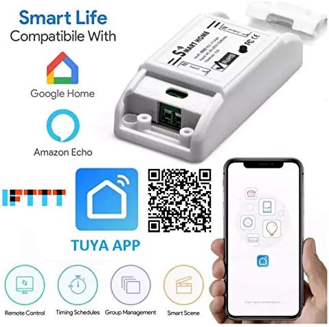 INTERRUPTOR INTELIGENTE WIFI SMART HOME 10A   COMPATIBLE CON AMAZON ALEXA GOOGLE HOME IFTTT   SMART LIFE TUYA APP