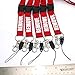 Rotary13B1 Remove Before Flight - Red Lanyard - 5 Pack