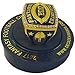 Decade Awards 2017 Fantasy Football Champion Ring with Rhinestone Border - Heavy Gold FFL League Champ Ring with Stand - Size 9 (Gold 9)