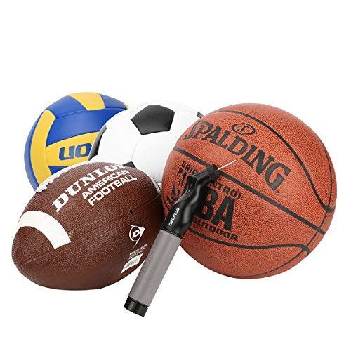 Dual Action Ball Pump with 5 Extra Needles and Storage Pouch by Gelindo