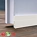 IDEALCRAFT Door Draft Stopper, Energy Efficient Under Door Seal, Door Stopper Keep Bugs Away, White 49 Inch Length