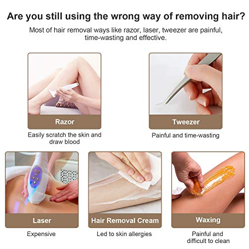 Facial Hair Removal for Women, POPPYO Painless Hair Remover Ladies Mini Travel Size Hair Trimmer for Peach Fuzz, Chin Cheek Hair, Upper Lip Moustaches, Sideburns, Waterproof, Battery Powered