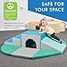 ECR4Kids SoftZone Lincoln Tunnel Foam Climber - Indoor Active Play Structure for Toddlers and Kids - Soft Foam Play Set, Contemporary