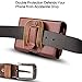 J&D Holster Compatible for Galaxy S10 Plus/S8 Plus/S9 Plus/Galaxy J4 Plus/Galaxy J7 Max Holster, PU Leather Pouch Case with Belt Clip, Leather Wallet Case (Fits with Naked Phone or Slim Case on)