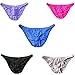 Mlovew Men's Soft Smooth Silky Bulge Bikini Contoured Pouch Briefs Underwear, 5-pack Mixed Colors, L