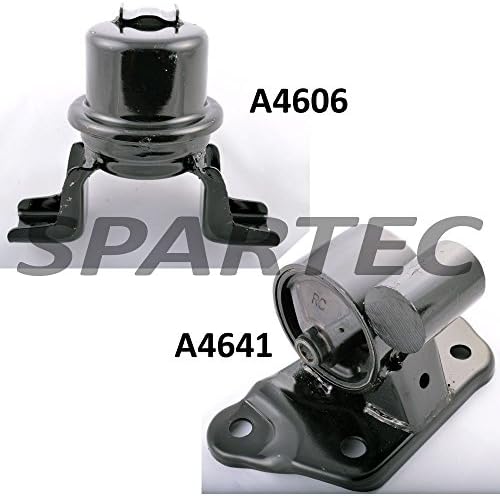 SPARTEC FRONT RIGHT ENGINE MOUNT &amp; TRANSMISSION MOUNT FOR 02-07 MITSUBISHI LANCER 2.0L AT 2 PCS A4606 A4641