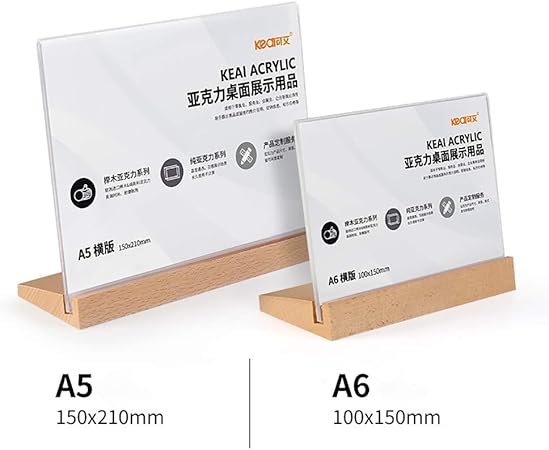 Z Bling Porta Brochure Da Banco Plexiglas A4 A5 A6 Avvisi Da Tavolo L Plexiglas Trasparente Porta Menu Da Tavolo Per Menu Supporti Foto E Segnaposto Amazon It Casa E Cucina