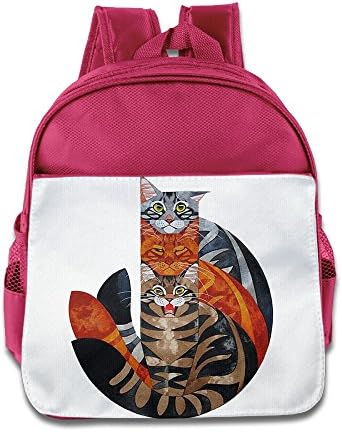 Baby Toddler Printed Three Kittens Kid Backpack Cute For School