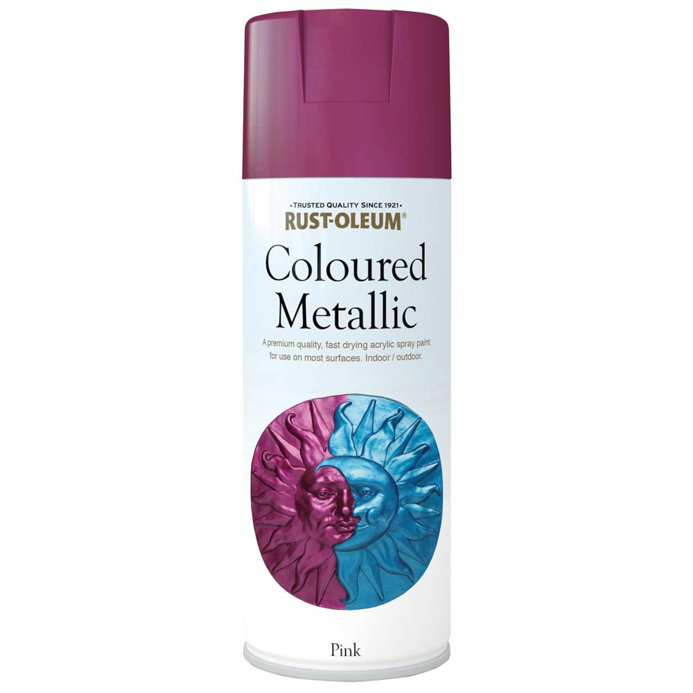 Rust-Oleum 400ml Metallic Spray Paint - Pink