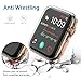 COVERY Compatible with Apple Watch Screen Protector Series 4 40mm 44mm, Soft TPU All-Around Clear Cover Replacement for Apple Watch Case 40mm 44mm