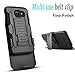 Galaxy S6 Active Case, Samsung Galaxy S6 Active Case, Starshop [Heavy Duty] Dual Layers Kickstand Case With [0.33m 9H Tempered Glass Screen Protector Included] and Locking Belt Clip (Black)