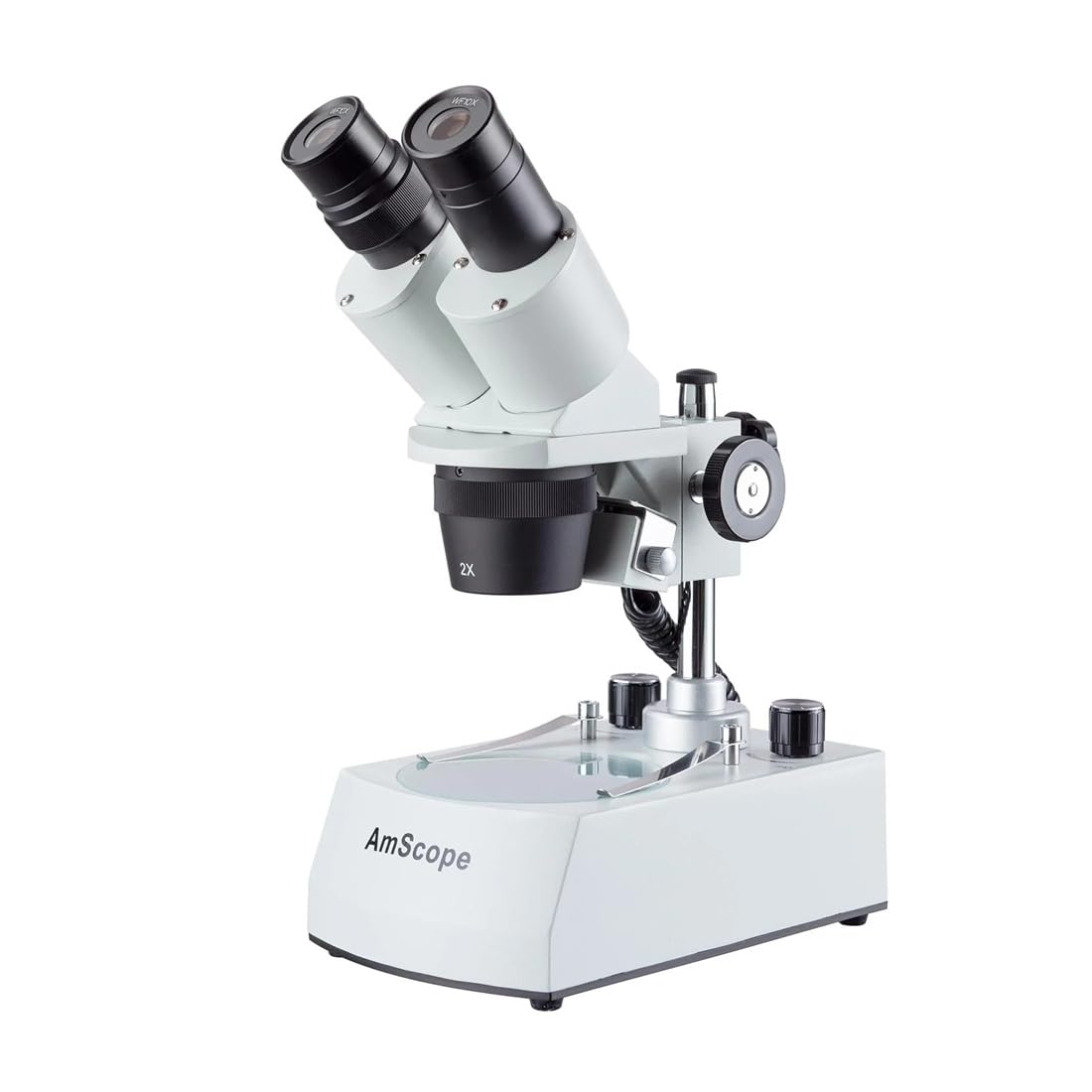Cordless LED Top and Bottom Lights Stereo Microscope 20X-40X