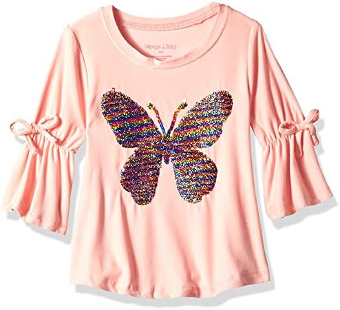 Colette Lilly Girls' Long Sleeve Sequin Tee