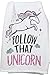 Primitives by Kathy 34217 LOL Made You Smile Dish Towel, Glitter Unicorn