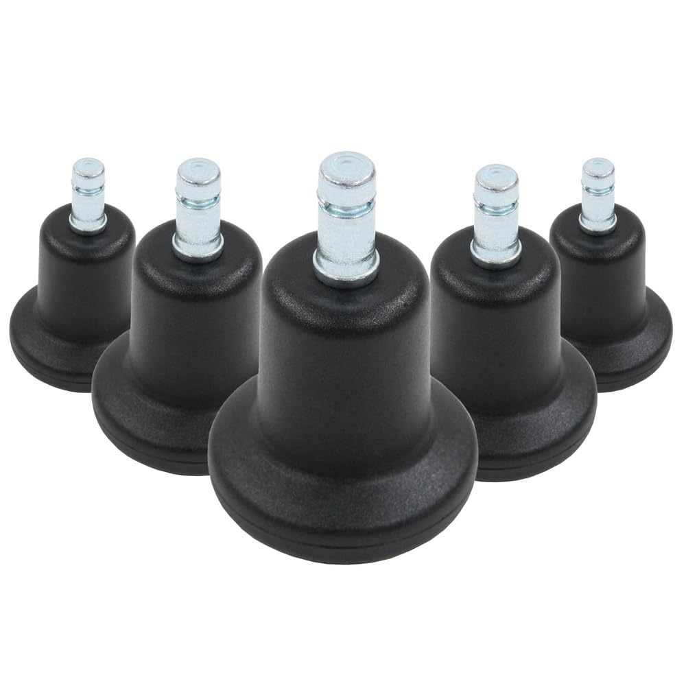 hjh OFFICE 619002 5x floor glider pin 10mm STAND plastic glider small office chair, for all floors