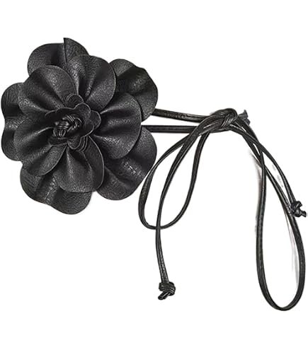 Womens\' Large Flower Knot Waist Chain Rope Belt Casual Leather For Dress new QIANXISUN Womens main image 3