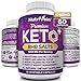 Nutrivein Keto Diet Pills 1250mg - Advanced Ketogenic Diet Supplement - BHB Salts Exogenous Ketones Capsules - Effective Ketosis Best Keto Diet, Mental Focus and Energy, 60 Capsules