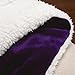 Bedsure GentleSoft Sherpa Fleece Blankets Queen Size for Bed - Thick and Warm Throw Gifts for Women and Girls, Soft Fuzzy Plush Queen Christmas Blanket for Winter, Purple, 90x90 Inches