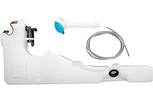 TRQ Windshield Washer Reservoir Compatible with 2005-2008 Nissan Pathfinder Xterra NI1288132