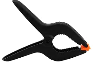 ZOENHOU 6 Pcs 9 Inch Large Spring Clamp Set, Nylon Plastic Clips Heavy Duty Clamp with Flexible Jaw Pad and Anti-Slip Handles