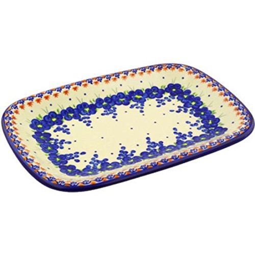 Click Here to See More Images Ceramika Bona H1904G Polish Pottery Ceramic Platter Hand Painted, 13-Inch