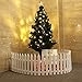 Tinksky White Plastic Picket Fence Miniature Home Garden Christmas Xmas Tree Wedding Party Decoration (25 Pieces)