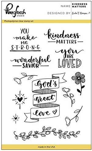 Pinkfresh Studio Clear Stamp Set - Kindness Matters