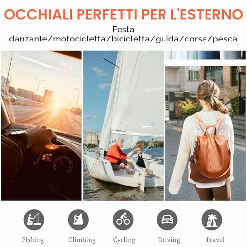 Eulihent 4 Pairs Polarized Sunglasses for Men Women Polarized Glasses Men UV400 Protection Polarized Sunglasses for Driving, Travel, Fishing, Cycling