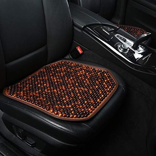 Dr Ox 天然木ビーズシートカバー マッサージクッション 2個 車 トラック Salenew大人気 オフィスチェア用