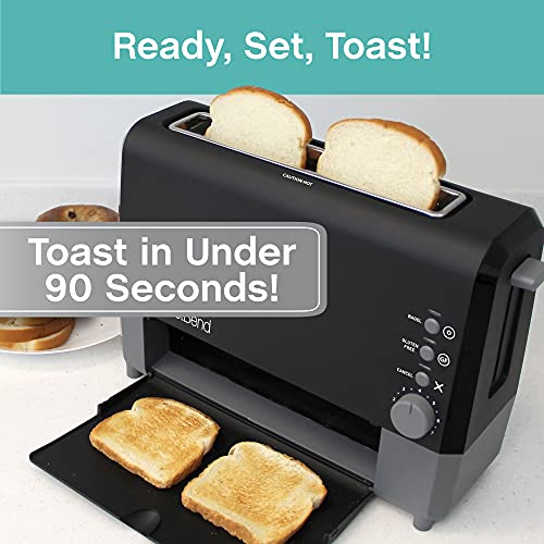 West Bend 77224 Toaster 2 Slice QuikServe Wide Slot Slide Through with ...