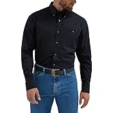 Wrangler George Strait Solid Black Button Down Shirt