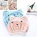DICPOLIA Bathroom supplies Microfiber Hair Turban Quickly Dry Hair Hat Wrapped Towel Bathing Cap Absorbent Hair Drying Caps Wraps for Girls and Women (Blue)