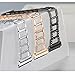 bayite for Fitbit Ionic, Replacement Metal Bracelet Adjustable Fitbit Ionic Bands Silver with Rhinestone