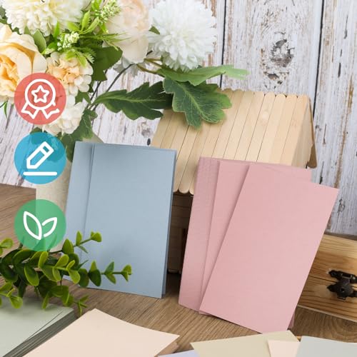 Koogel 180 Stück Karteikarten, 12,7x7,6cm Karteikarten Bunte Karteikarten Lernkarten für Schule Lernen Büro Spielkarten