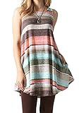 Poulax Women Loose-fit Sleeveless Lightweight T-shirt Tunic Tank Top