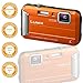 Panasonic DMC-TS25 Waterproof Digital Camera with 2.7-Inch LCD (Orange) DMC-TS25D (Renewed)