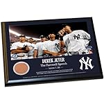 DEREK JETER MOMENTS:'YANKEE STADIUM FAREWELL SPEECH' 8 Inch X 10 Inch MLB AUTHENTIC YANKEE STADIUM GAME USED DIRT PLAQUE (MLB Major League Baseball AUTHENTICATED)