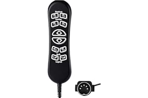 AITUZERO 10 Button 5 Pin Lift Chair Remote Fit for Pride Standard & Early Version Vivalift 2 Lift Chair, Flexsteel Recliners & Ashley Furniture, CTL1707190 Flexsteel Recliner Parts 5-Year Free Replacement