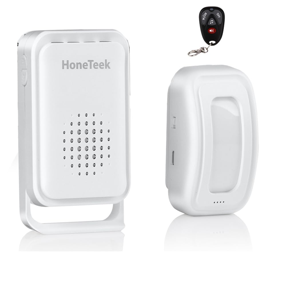 Wireless Doorbell Chime for Home with Remote, Door Chime for Business When Entering with Adjustable Chime, Door Alarms When Opened 918FT, Door Sensor Detector Alarms for Elderly Kids Safety