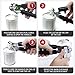 Ozetti Can Opener - Black 3-in-1 Maunual Stainless Steel Can Opener, Ergonomic Comfort Grips, Smooth Edge Cutting Tool, Bottle and Jar Tin Opener