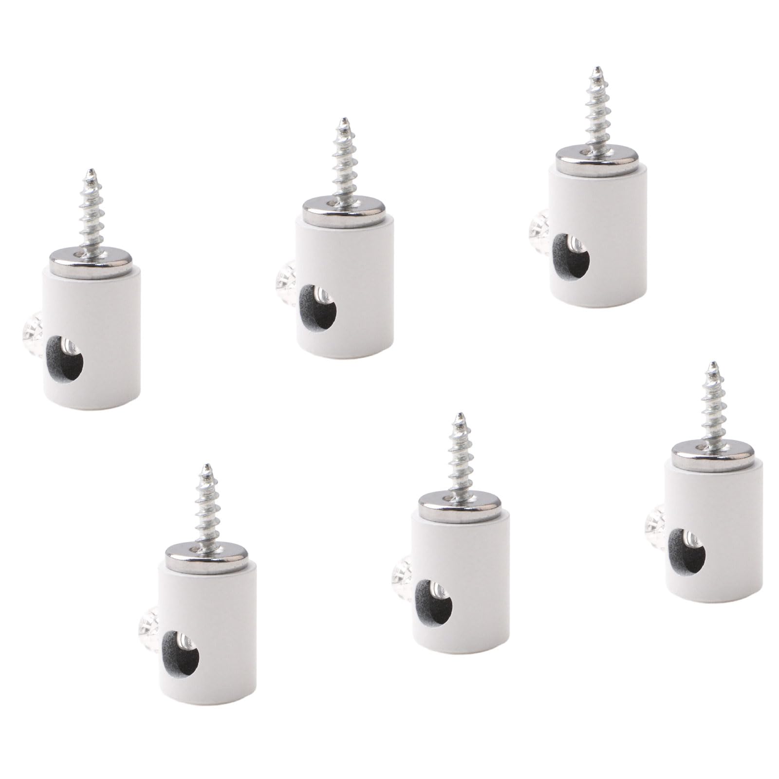 INCREWAY Chandelier Lighting Hooks, 6PCS Pendant Swag Hooks for Chandelier Ceiling Lights (White)