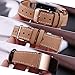 bayite Leather Band for Fitbit Charge 2, Light Brown with line, 5.5