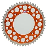 Renthal 2240-520-50GPOR Twinring Orange 50-Tooth Chain Wheel