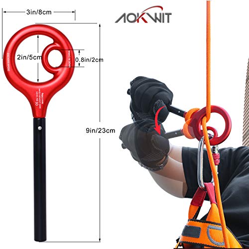 AOKWIT 9 Rescue Figure, Upgrade 8 Descender Climbing Gear Downhill