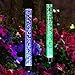 YUNLIGHTS 2pcs Garden Solar Lights Outdoor Solar Tube Lights Solar Acrylic Bubble RGB Color Changing Solar Powered Garden Stake Lights for Garden Patio Backyard Pathway Decoration