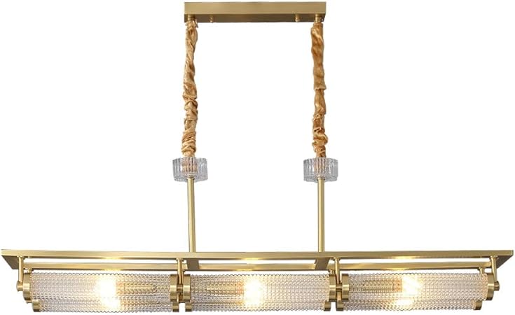 ZSAIMD Posmoderna de la sala de iluminación pendiente, lámpara de latón