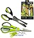 [BONUS SET] 2 Pcs Heavy Duty Kitchen Shears & Gourmet Herb Scissors with 2 Bonus Blade Combs Multi-Purpose Kitchen Scissors Made from Stainless Steel Life-Time Guarantee Dishwasher Safe
